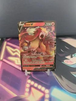 Entei V 022/172 Pokemon Brilliant Stars Sword & Shield Ultra Rare Card NM - Image 1