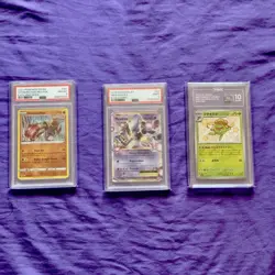 LOT OF 3 GRADED POKEMON CARDS! PSA 8, PSA 9, AND TAG 10. GREAT FOR COLLECTORS! - Image 1