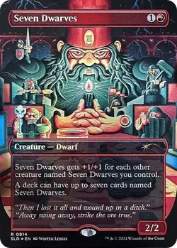 Seven Dwarves -Foil Near Mint MTG Secret Lair - Image 1