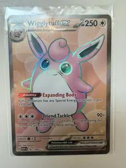Pokemon TCG Scarlet & Violet 151 Wigglytuff EX Ultra Rare Holo Card 187/165 - Image 1