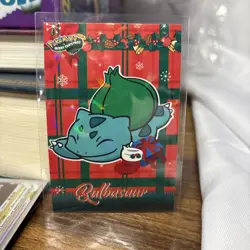 Bulbasaur Cracked Ice Holo Pokemon 2024 Card Database Merry Christmas - Image 1