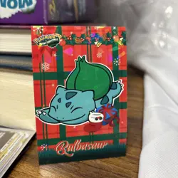 Bulbasaur Cracked Ice Holo Pokemon 2024 Card Database Merry Christmas - Image 2