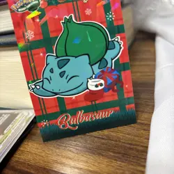 Bulbasaur Cracked Ice Holo Pokemon 2024 Card Database Merry Christmas - Image 5
