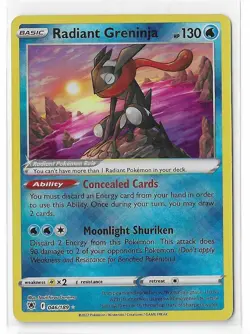 Radiant Greninja - 046/189 - Pokemon Astral Radiance Radiant Rare Card NM - Image 1