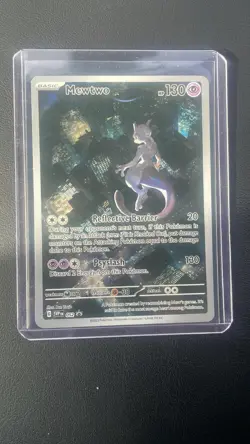 Mewtwo SVP052 Scarlet & Violet 151 Illustration Rare Promo Pokemon Card NM - Image 1