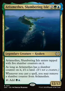 1 x Arixmethes, Slumbering Isle - Commander: Duskmourn: House of Horror - NM-Min - Image 1