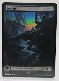 Swamp - FOIL - L #302 MTG Final Fantasy FIN EN FF5 FFV - FREE SHIP - Image 1