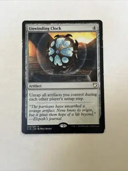 MTG Unwinding Clock New Phyrexia 164/175 Regular Rare - Image 1