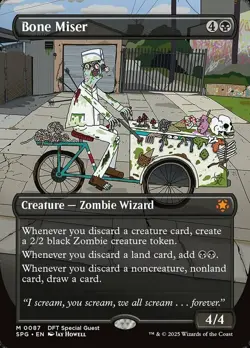 1x Bone Miser ~~ Borderless - Foil NM-Mint, English Special Guests MTG Magic - Image 1