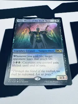 MTG Vito, Thorn of the Dusk Rose (127/284) Promo Core Set 2021 Foil - Image 3