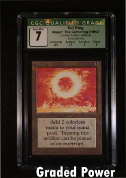 Alpha Sol Ring CGC 7 *INKED* Magic MTG - Image 1
