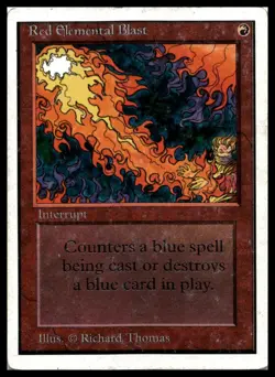 Red Elemental Blast Unlimited Edition Moderately played - Image 1