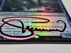 Foil HULLBREAKER HORROR Svetlin Velinov GLITTER SHADOW SIGNED MTG Autograph - Image 2