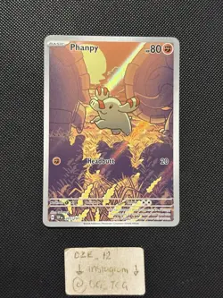 Pokemon Surging Sparks - Phanpy - 205/191 - Illustration Art Rare - M/NM - Image 1