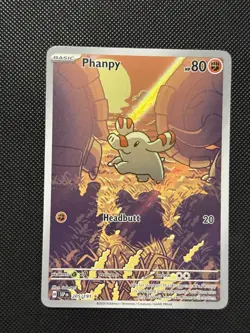 Pokemon Surging Sparks - Phanpy - 205/191 - Illustration Art Rare - M/NM - Image 2