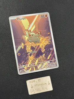 Pokemon Surging Sparks - Phanpy - 205/191 - Illustration Art Rare - M/NM - Image 3