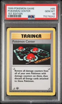 1999 POKEMON BASE SET 1ST EDITION #85 POKEMON CENTER PSA 10 - Image 1
