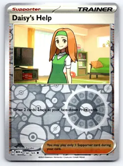 Pokemon Daisy's Help - SV: Scarlet & Violet 151 (MEW) Reverse Holo 158/165 NM - Image 1
