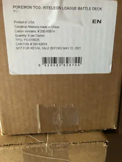 Pokemon TCG: INTELEON VMAX LEAGUE BATTLE DECK Factory Sealed Case Of 6! 820650828744 - Image 2