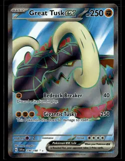 Great Tusk ex 230/198 Scarlet & Violet Ultra Rare Pokemon - Image 1