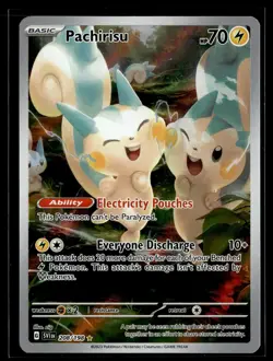 Pachirisu 208/198 Scarlet & Violet Illustration Rare Pokemon - Image 1