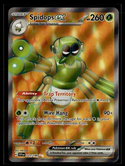Spidops ex 223/198 Scarlet & Violet Ultra Rare Pokemon - Image 1