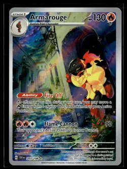 Armarouge 203/198 Scarlet & Violet Illustration Rare Pokemon - Image 1