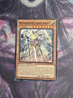 Witchcrafter Golem Aruru SDCH-EN014 1st Edition Yugioh - Image 1
