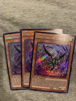 Yu-Gi-Oh! TCG - x3 Geira Guile The Cubic King MVP1-ENS36 Secret Rare 1st Ed - NM - Image 1