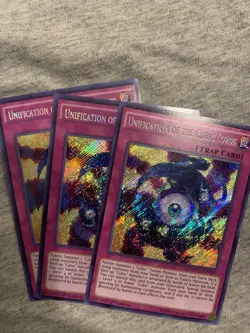 3x (M/NM) Unification of the Cubic Lords MVP1-ENS45 Secret Rare 1st Ed. YuGiOh - Image 1