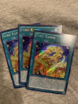 3x (M/NM) - Cubic Karma - MVP1-ENS41 - Secret Rare - 1st Edition YuGiOh - Image 1