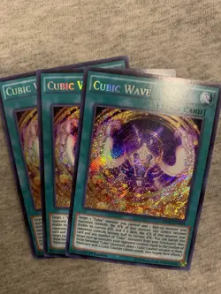 3x (M/NM) - Cubic Wave- MVP1-ENS42 - Secret Rare - 1st Edition YuGiOh - Image 1