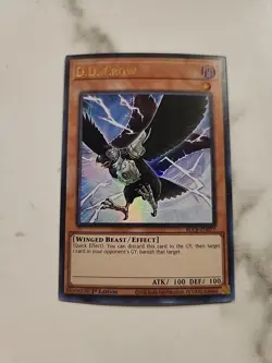 YuGiOh! - D.D. Crow BLCR-EN077 Ultra Rare 1st Edition Near Mint - Image 1