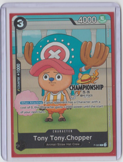 One Piece Card Game - Tony Tony Chopper - CS 25-26 Finalist Textured - P-065 - Image 1