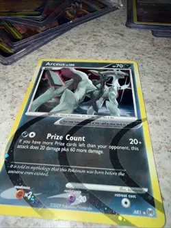 Arceus AR1 Platinum Arceus Holo Rare Pokemon Card LP - Image 3