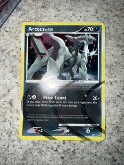 Arceus AR1 Platinum Arceus Holo Rare Pokemon Card LP - Image 4