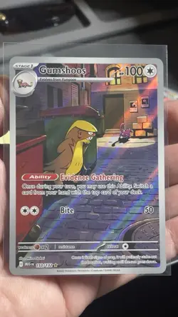 Gumshoos 153/132 ME01: Mega Evolution Illustration Rare Pokemon Card - Image 1