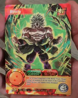 READ Broly Dragon Ball Super Heroes Card Foil DIY Doujin English Translation DBZ - Image 1