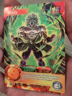 READ Broly Dragon Ball Super Heroes Card Foil DIY Doujin English Translation DBZ - Image 2
