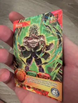 READ Broly Dragon Ball Super Heroes Card Foil DIY Doujin English Translation DBZ - Image 3