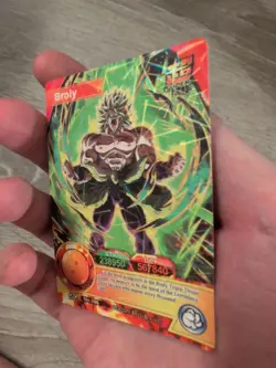 READ Broly Dragon Ball Super Heroes Card Foil DIY Doujin English Translation DBZ - Image 4