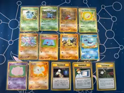 Vintage Japanese Neo Destiny Pokemon Lot (of 13) Darkness Light (Neo 4) - Image 1