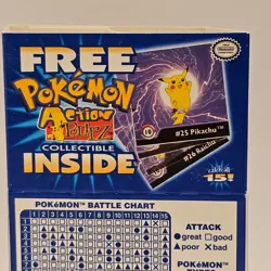 Pokemon Kraft Singles Advertising w/ 15 Action Flipz Cards Vintage 2000-2001 - Image 3