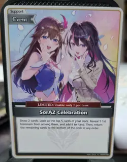hololive OFFICIAL CARD GAME SorAZ Celebration (U) - Enchant Regalia - Image 1