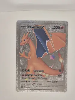 Pokemon TCG Charizard V 220HP Silver Foil 079/073 Basic Card Nintendo - Image 1