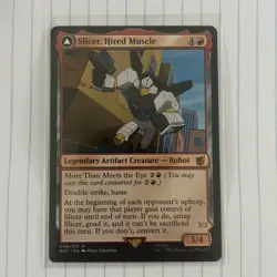 Slicer, Hired Muscle - Universes Beyond - MTG NM Transformers - Image 1
