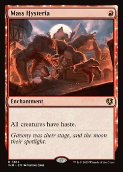 1 x Mass Hysteria - Foil - Innistrad Remastered - NM-Mint - MTG - Image 1