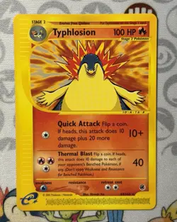 Pokemon Expedition Base Set: Typhlosion 064/165 Non-Holo Rare - Near Mint! - Image 1