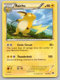 Raichu (Battle Arena Deck Exclusive) 43/146 Rare Deck Exclusives Pokemon LP - Image 1