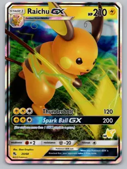 Raichu GX 20/68 Holo GX Rare Hidden Fates Pokemon NM/M - Image 1